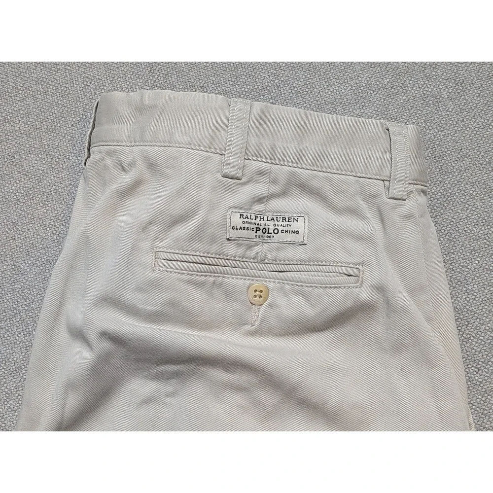 Polo Ralph Lauren Chino Mens Pants Prospect Pant Beige 36x32 VTG Twill Classic